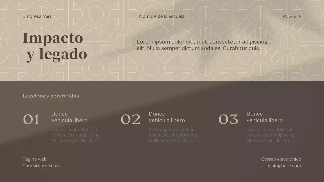 Conferencia de ficción clásica beige