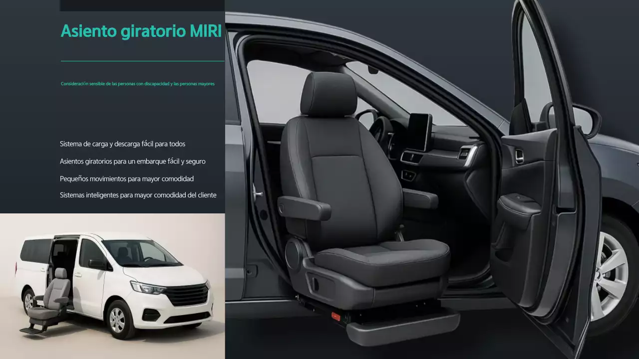 Anuncio de movilidad moderna negra