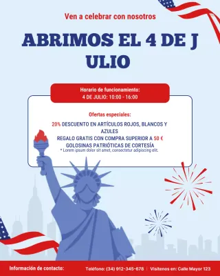 Publicación de Instagram con un anuncio navideño moderno y azul