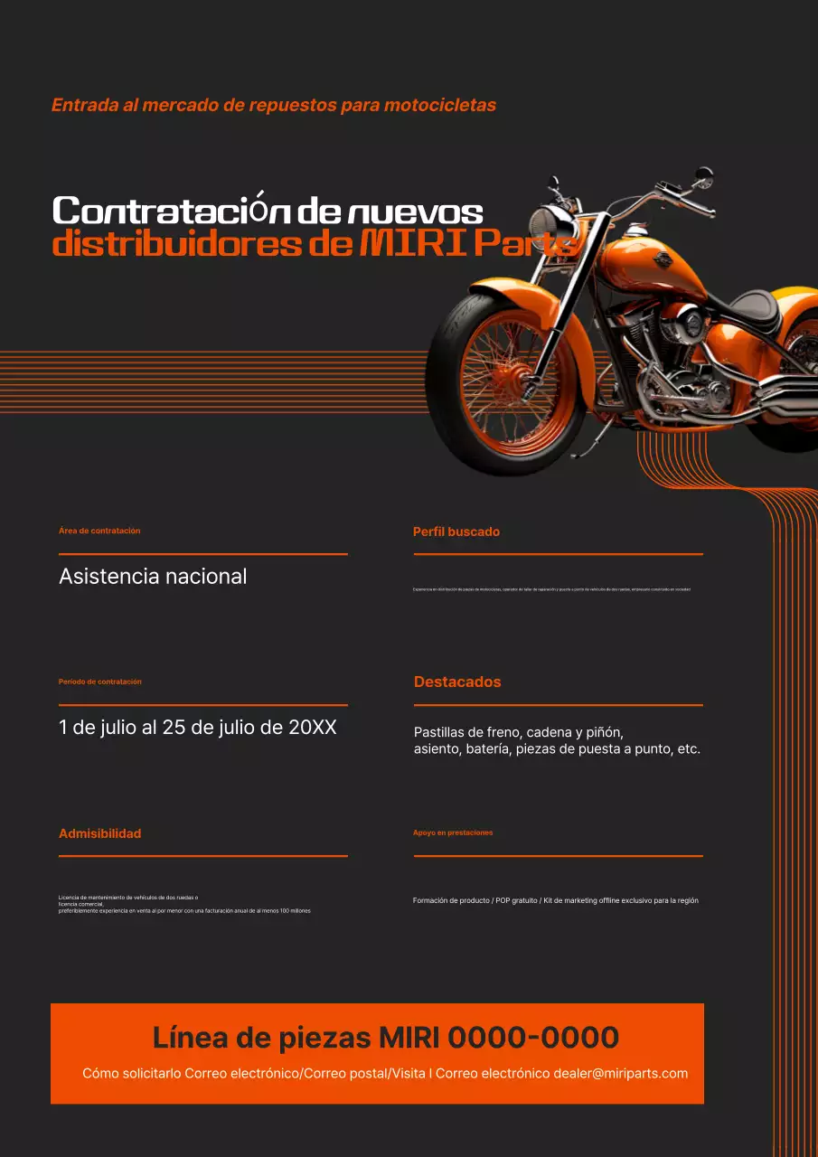 Reclutamiento de nuevos distribuidores de Orange Modern