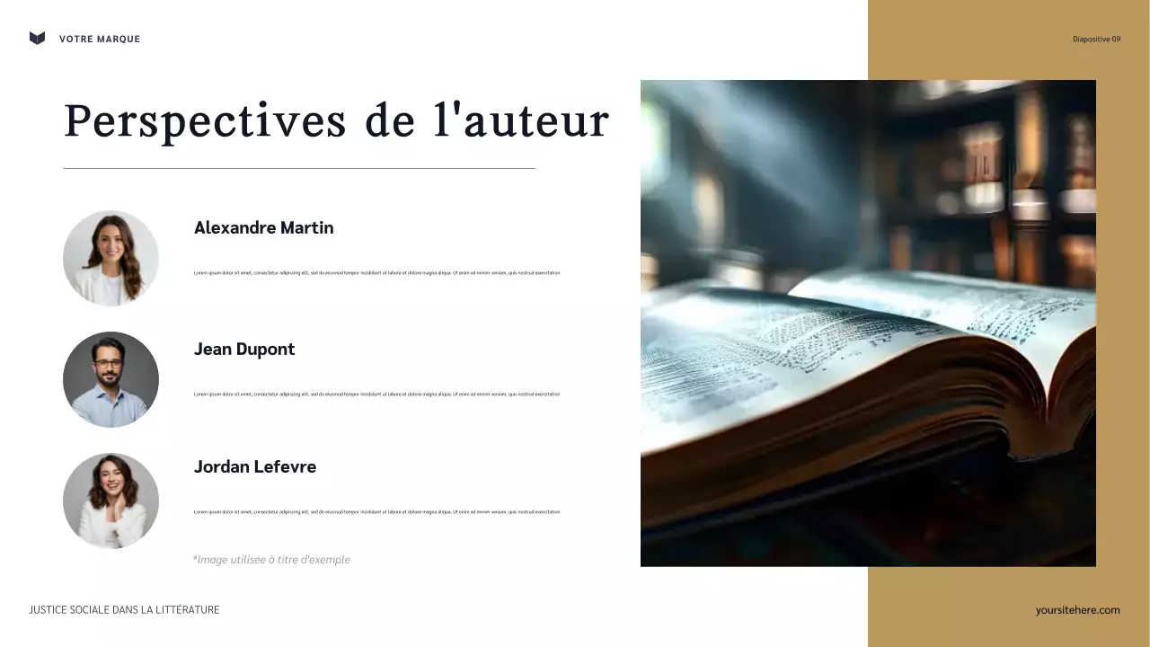 Présentation classique de la justice sociale dans la littérature de la Marine et du Marron