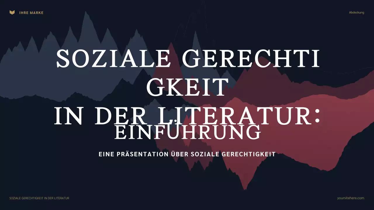 Navy und Maroon: Klassische soziale Gerechtigkeit in der Literatur Präsentation