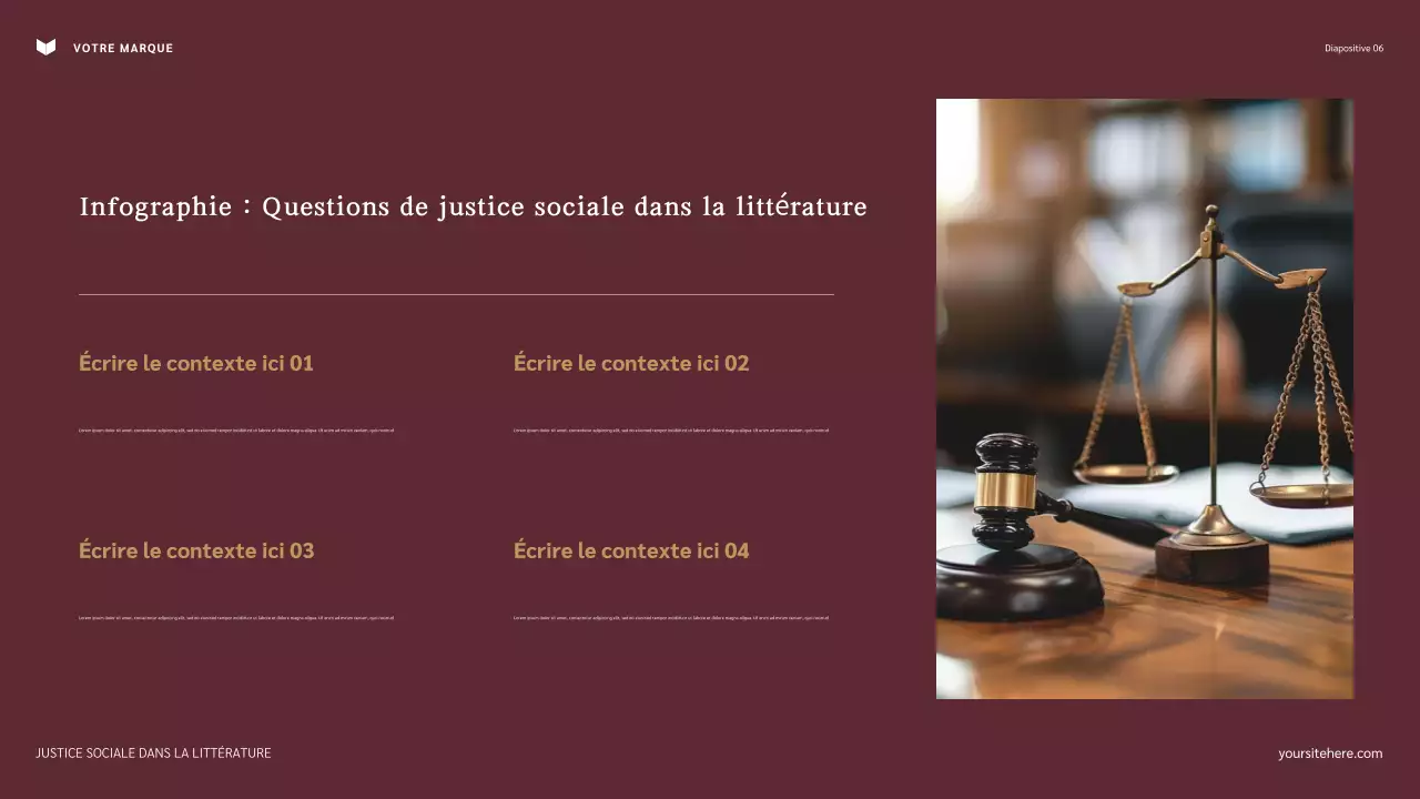 Présentation classique de la justice sociale dans la littérature de la Marine et du Marron
