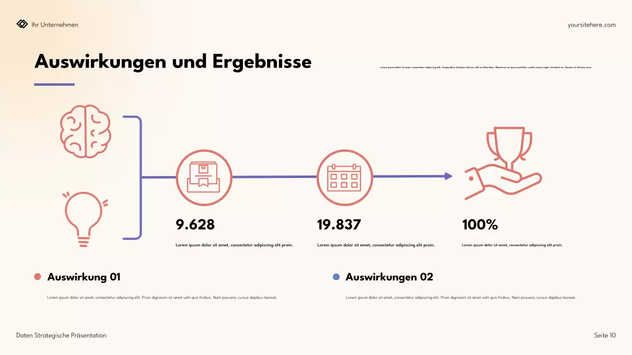 Einfache, moderne Datenstrategiepräsentation