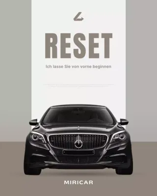 graue moderne Autowerbung