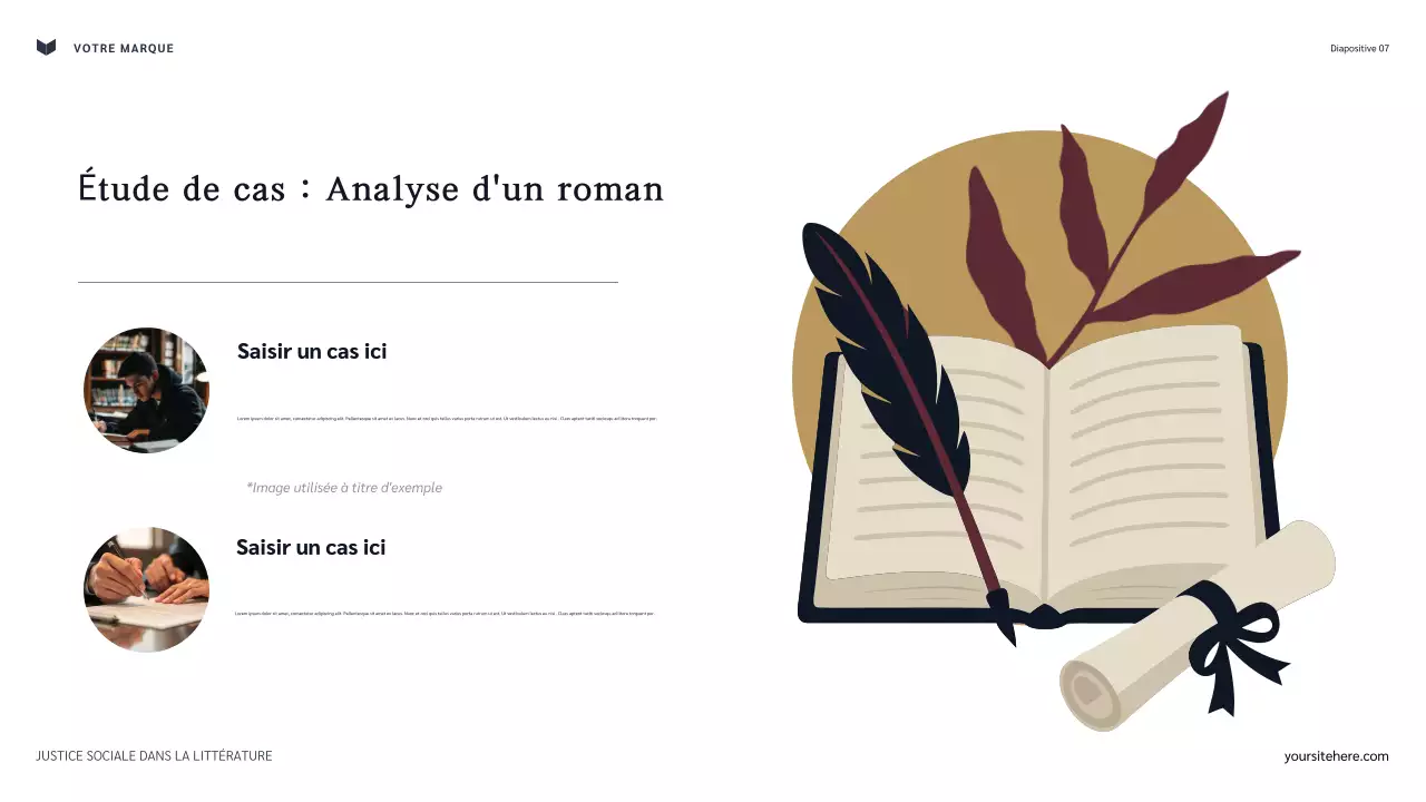 Présentation classique de la justice sociale dans la littérature de la Marine et du Marron