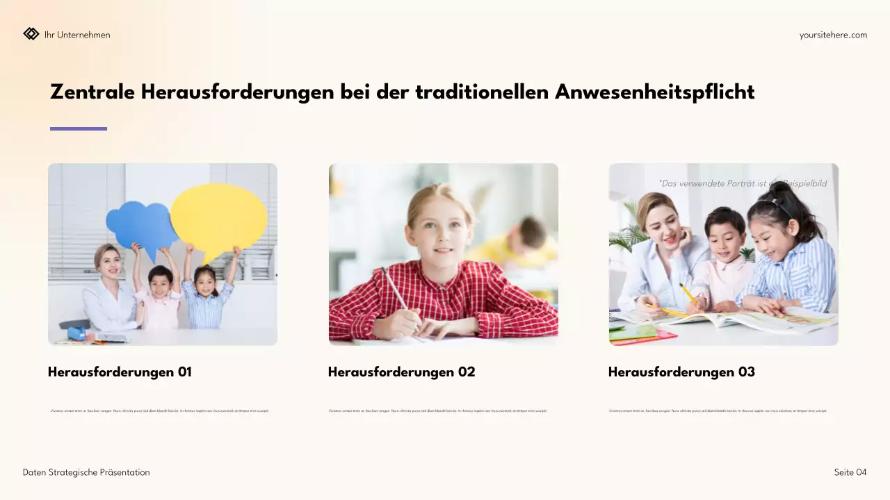 Einfache, moderne Datenstrategiepräsentation