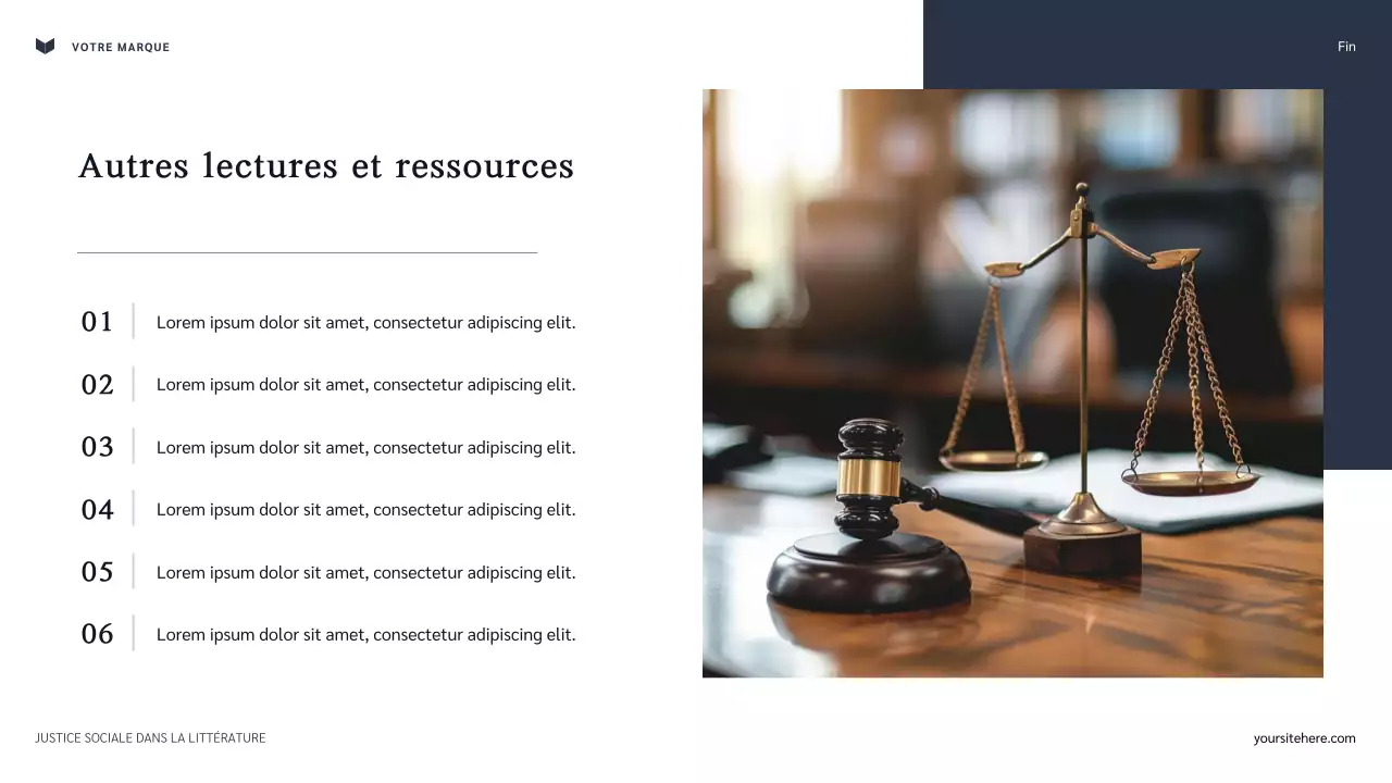 Présentation classique de la justice sociale dans la littérature de la Marine et du Marron