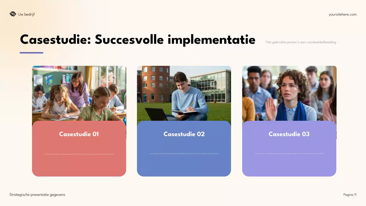 Eenvoudige moderne datastrategische presentatie
