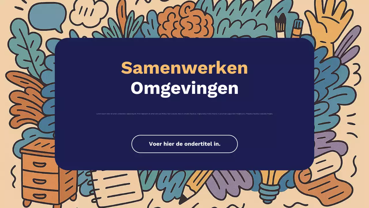 Presentatie van de Blue Orange Illustratieve Ondersteunings- en Retentiestrategieën voor Leraren