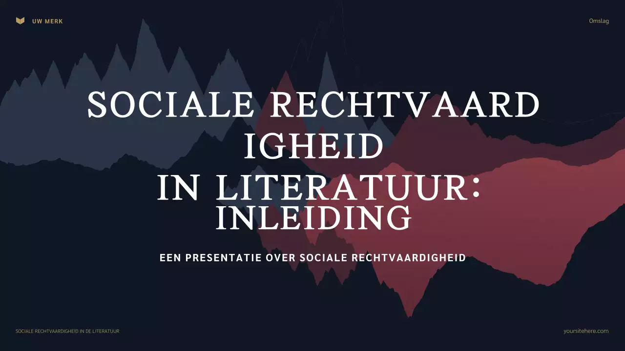 Presentatie over klassieke sociale rechtvaardigheid in de literatuur over marine en kastanjebruin