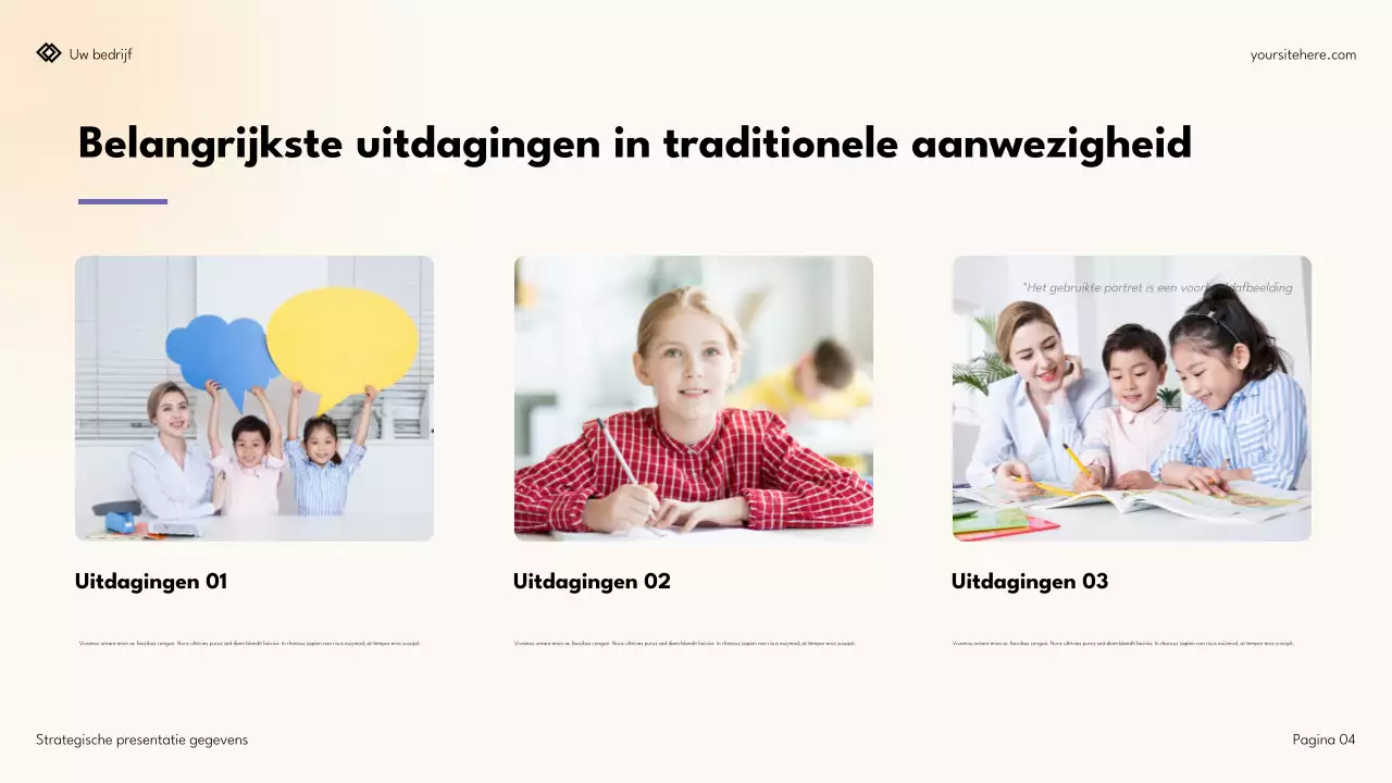 Eenvoudige moderne datastrategische presentatie