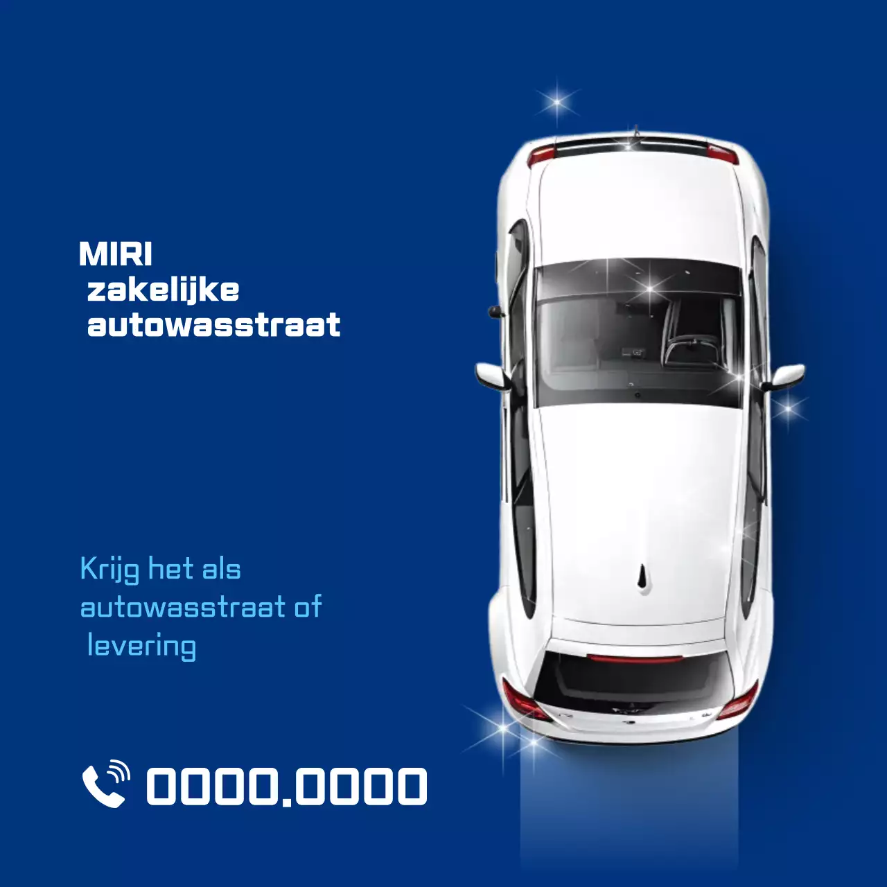 Advertentie voor Blue Modern Car Wash