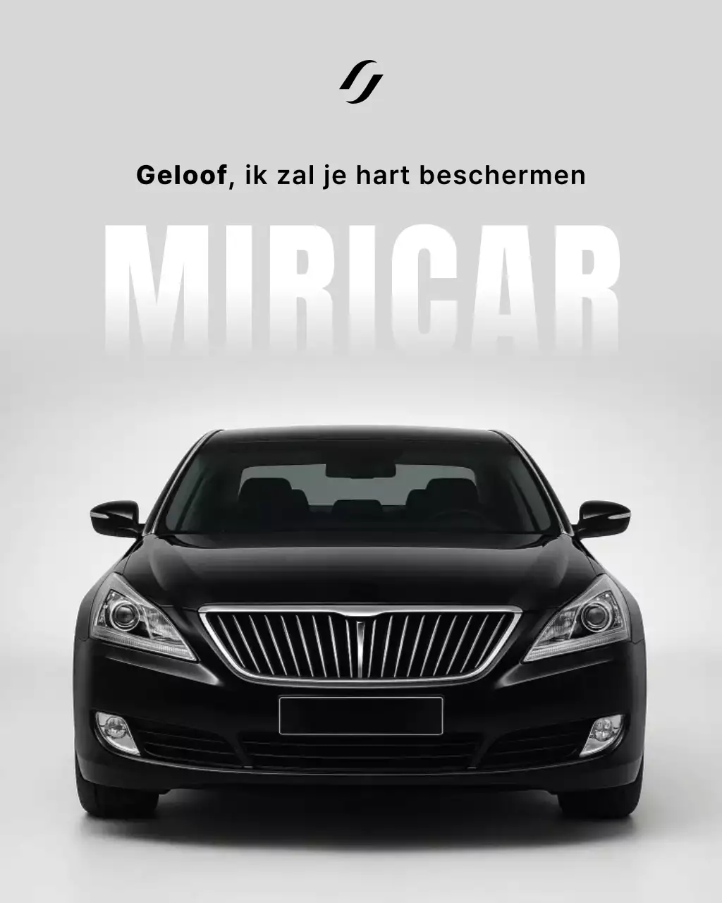 Zwarte moderne auto-advertentiepromotie