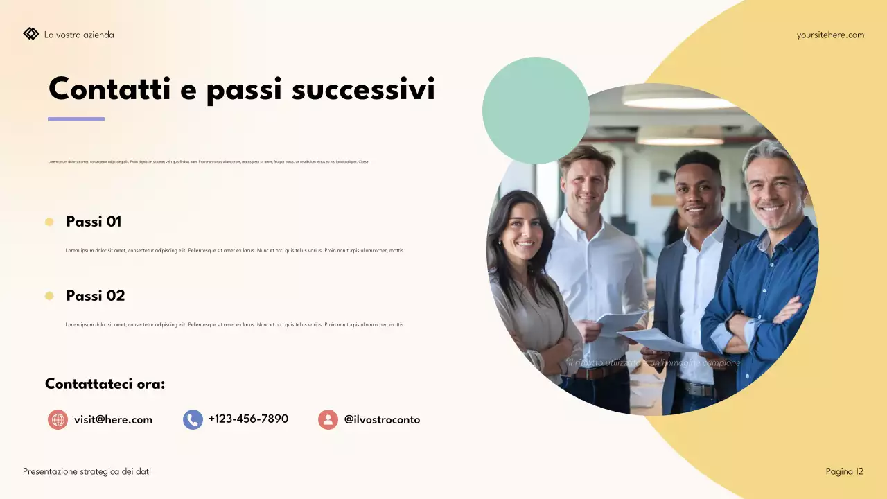 Presentazione strategica dei dati semplice e moderna