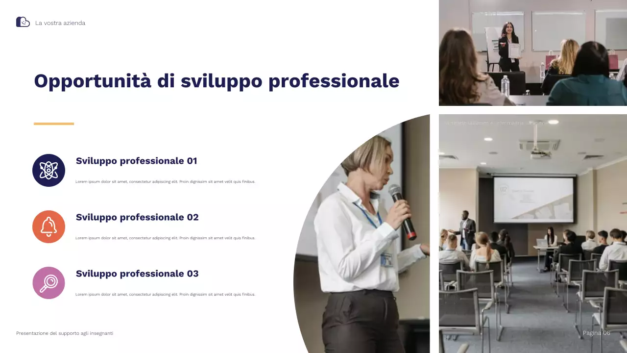 Presentazione illustrativa delle strategie di supporto e mantenimento degli insegnanti Blue Orange