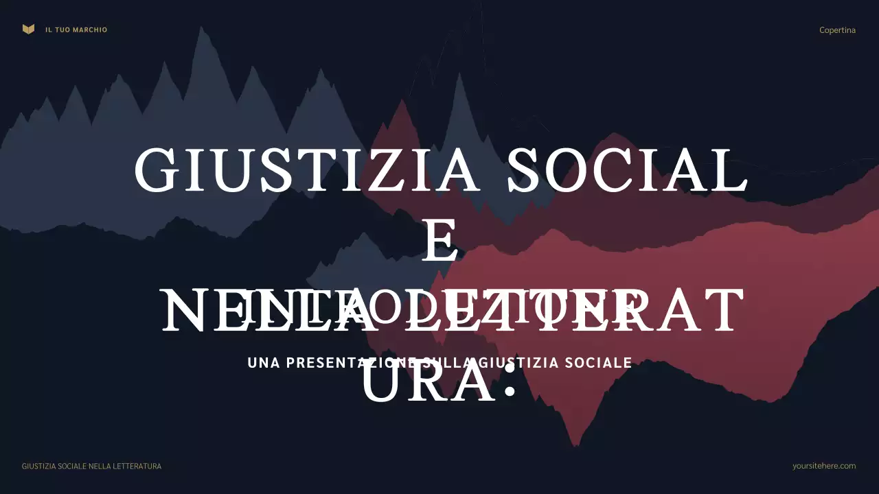 Presentazione del classico della giustizia sociale nella letteratura Navy and Maroon