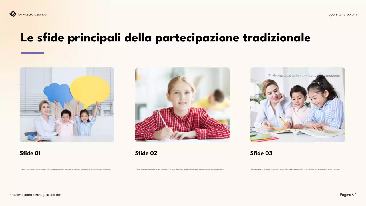 Presentazione strategica dei dati semplice e moderna