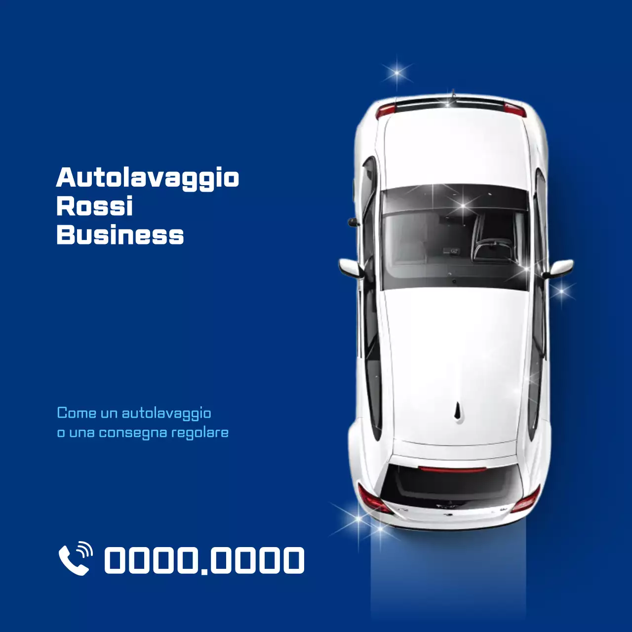 Pubblicità di Blue Modern Car Wash