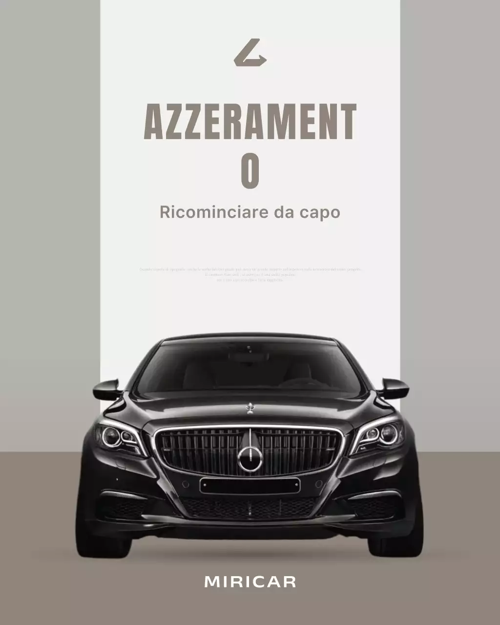 pubblicità di auto moderna grigia