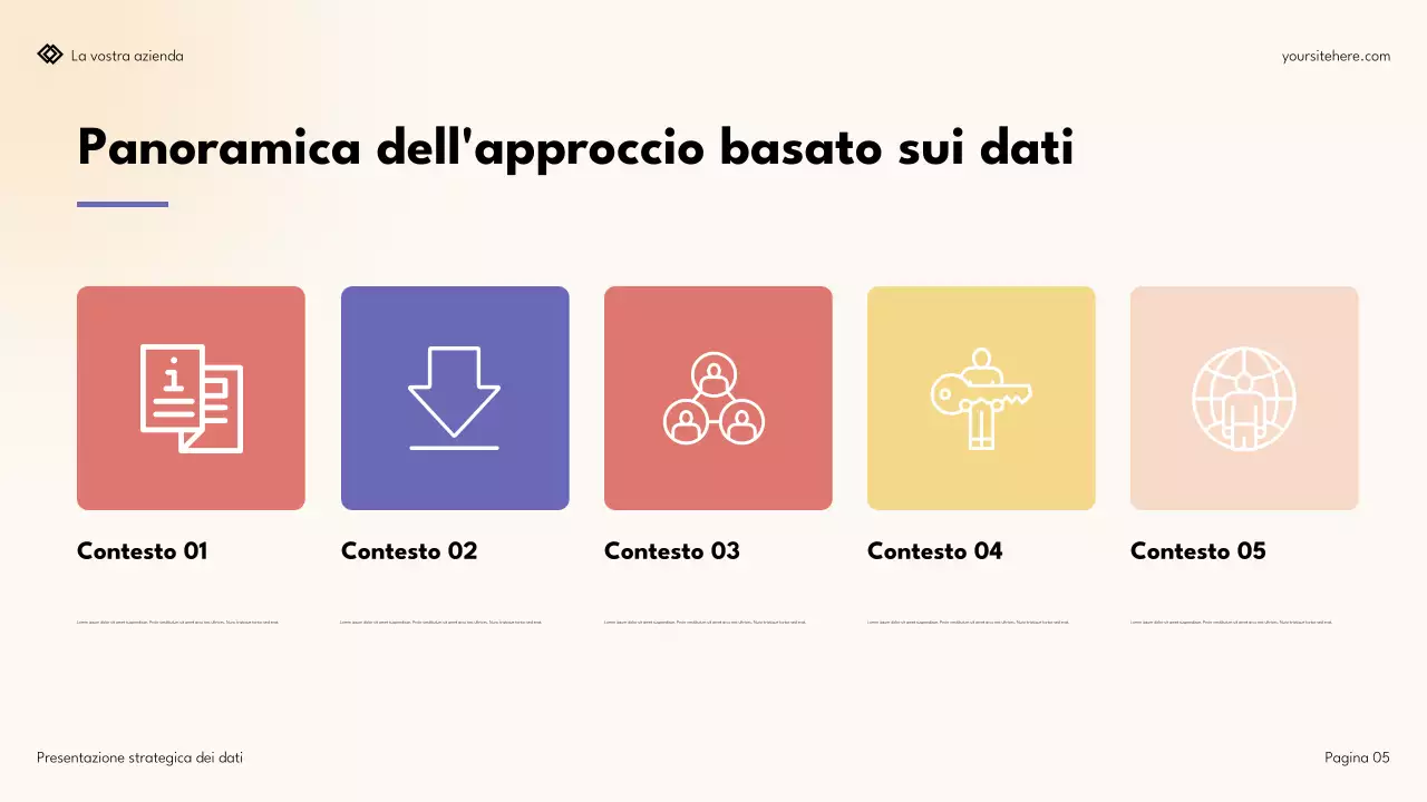 Presentazione strategica dei dati semplice e moderna