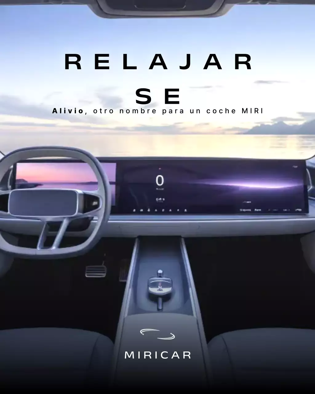 Anuncio de coche moderno negro