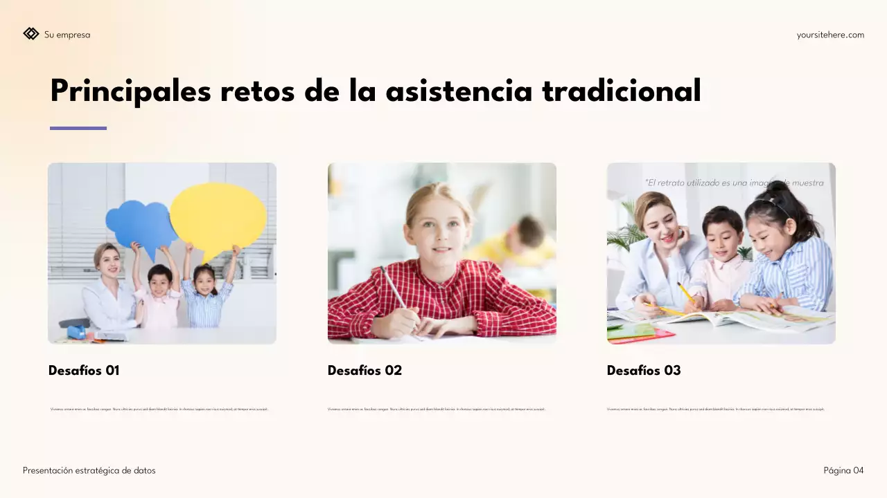 Presentación estratégica de datos moderna y sencilla