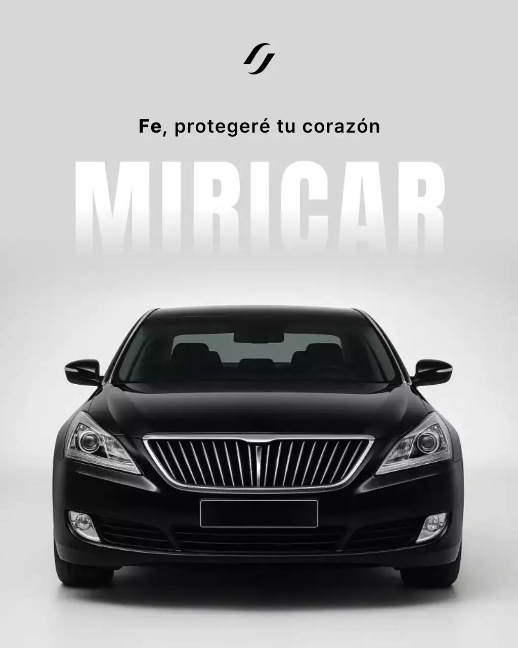 Promoción publicitaria de coches modernos negros