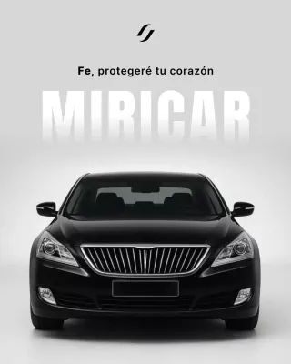 Promoción publicitaria de coches modernos negros