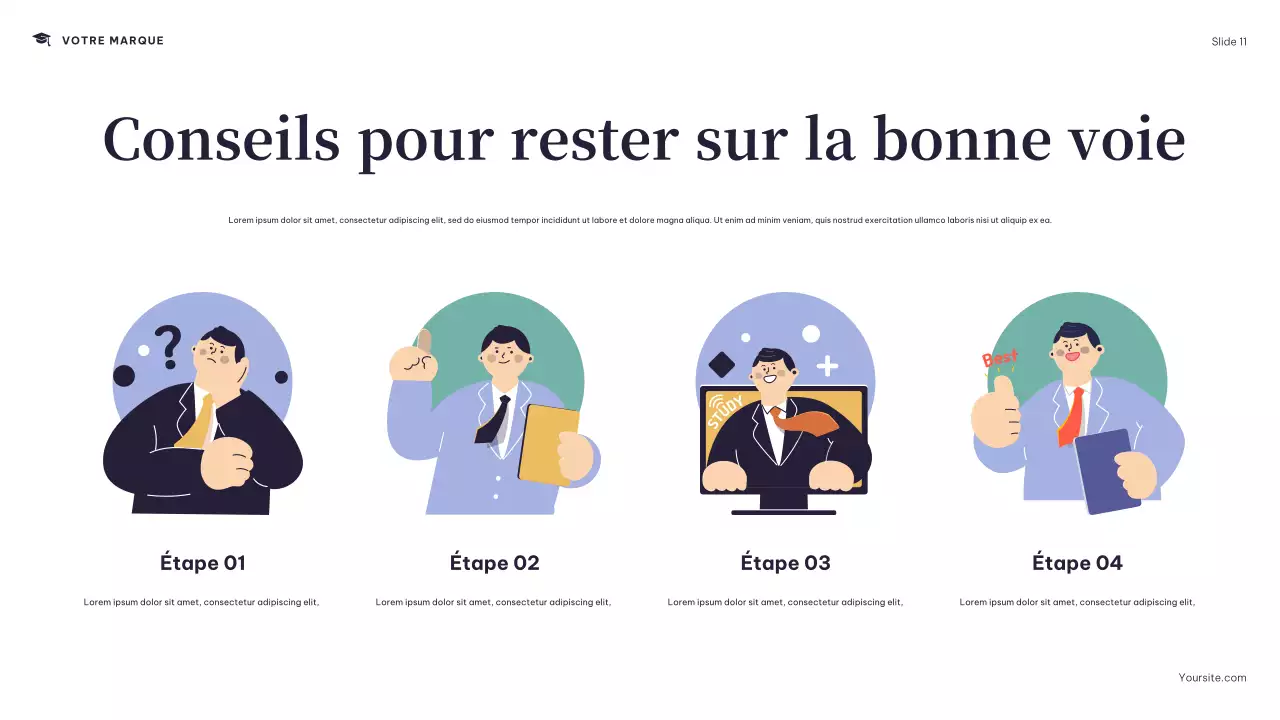 Présentation du calendrier du Navy Modern College