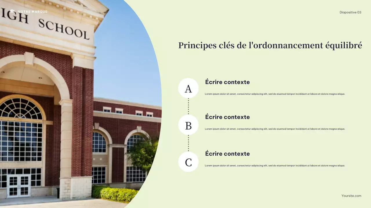 Présentation du calendrier du Navy Modern College