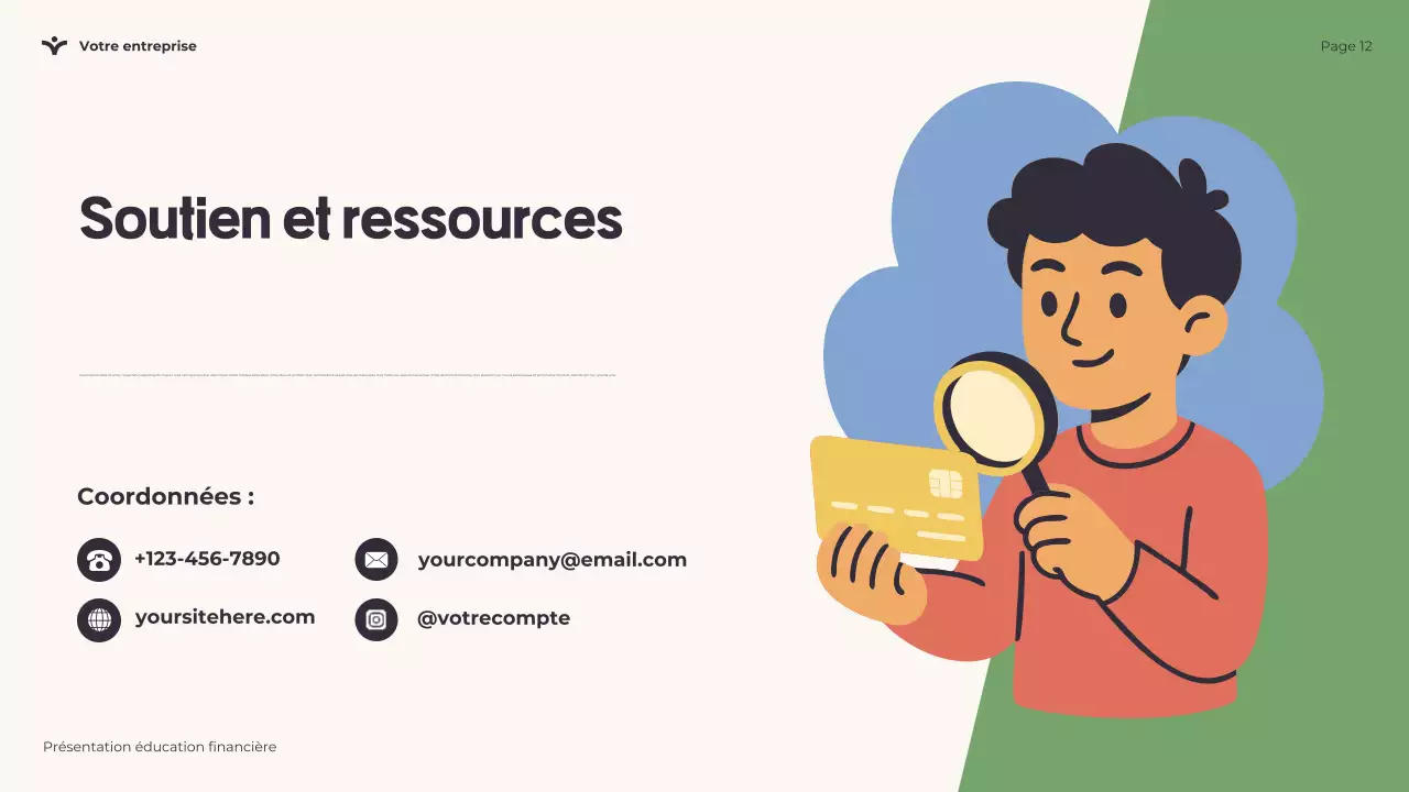 Présentation ludique sur l'éducation financière