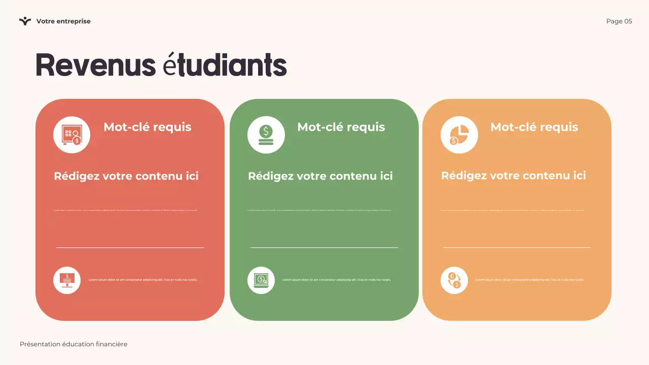 Présentation ludique sur l'éducation financière