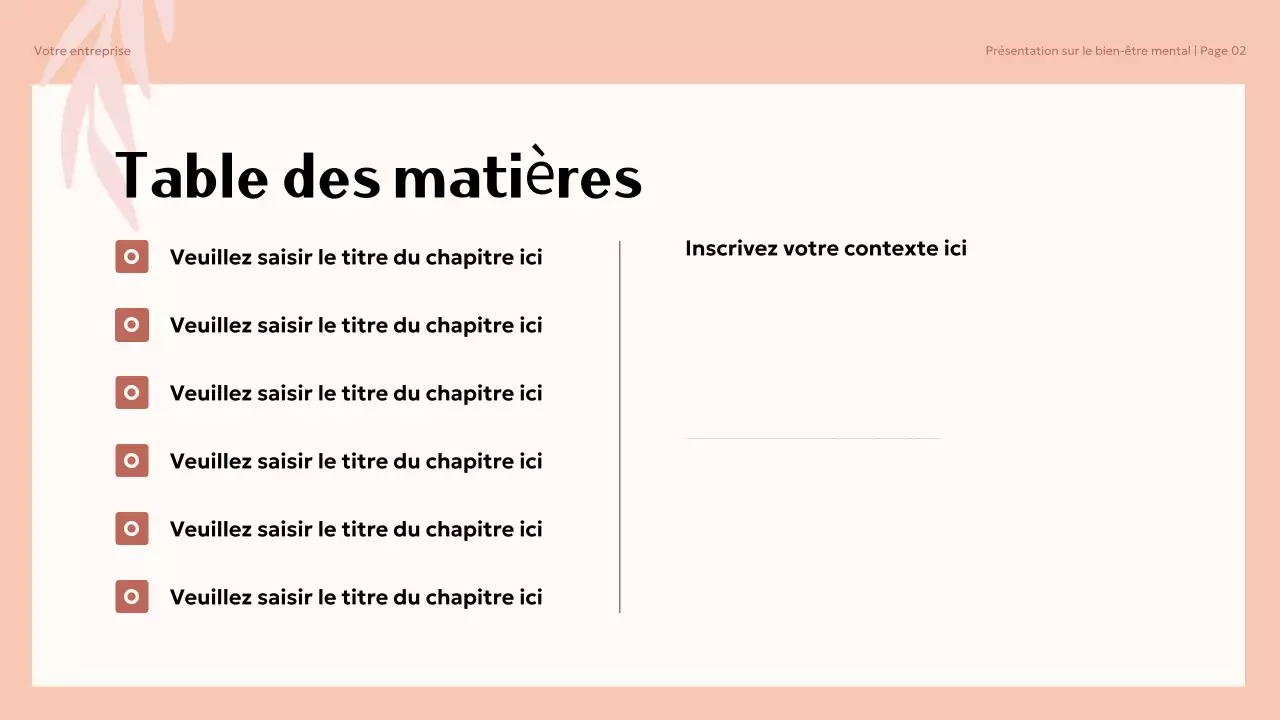 Présentation sur le bien-être mental esthétique beige à l'université
