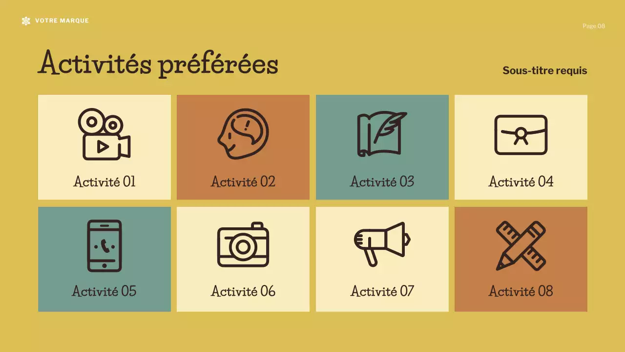 Présentation de la force académique de l'illustration moderne brune