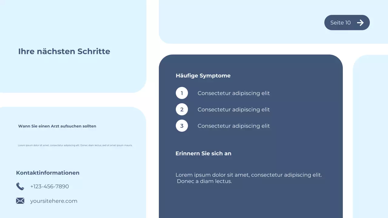 Blauer moderner Diabetes-Leitfaden