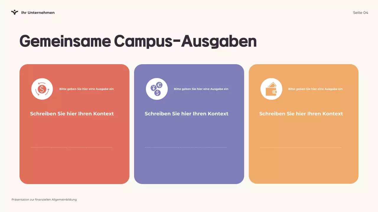 Spielerische Finanzkompetenz Präsentation