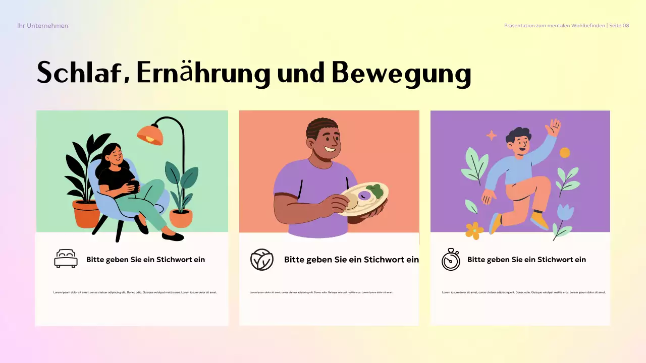 Beige Ästhetik: Mentales Wohlbefinden im College Präsentation