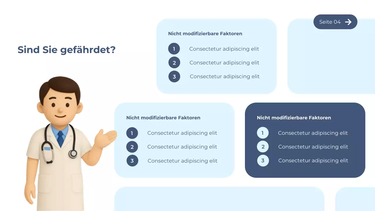 Blauer moderner Diabetes-Leitfaden