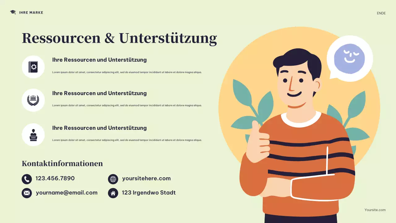 Präsentation des Stundenplans des Navy Modern College