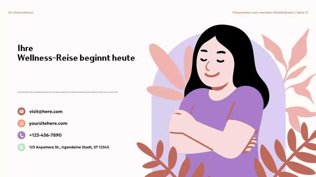 Beige Ästhetik: Mentales Wohlbefinden im College Präsentation