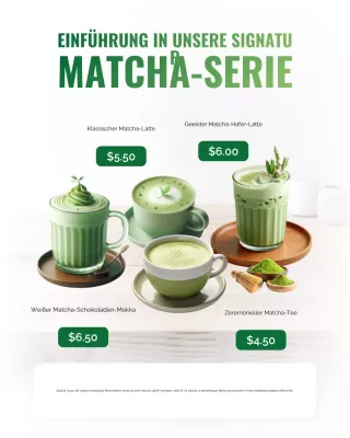 Instagram-Promotion-Beitrag für Green Modern Matcha