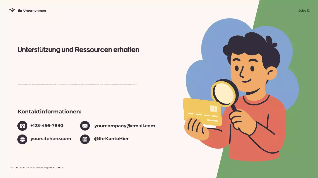 Spielerische Finanzkompetenz Präsentation