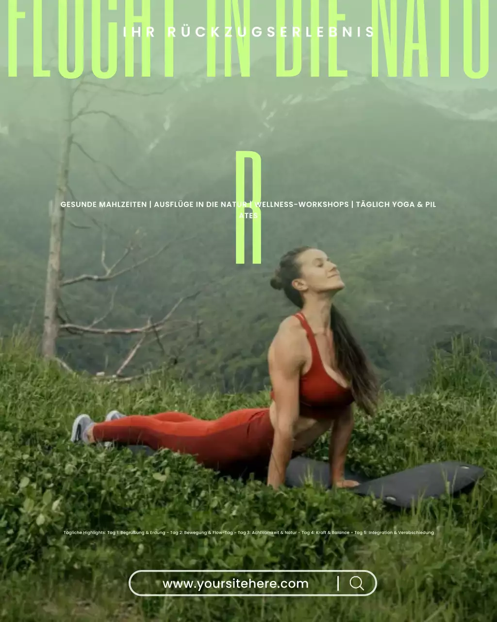 Green Nature Retreat Wellness Instagram-Beitrag