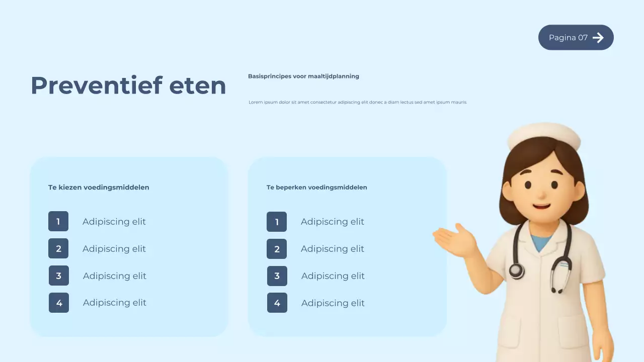 Blauwe moderne diabetesgids