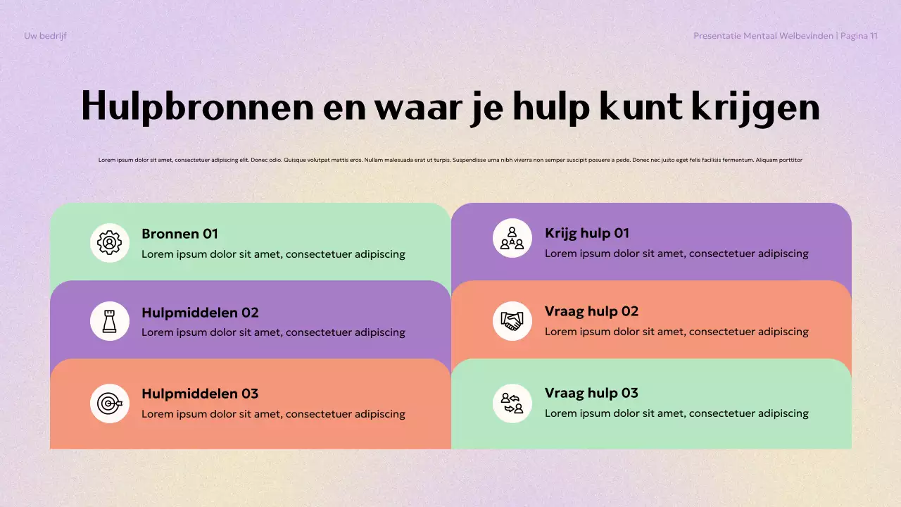 Beige Esthetische Mentale Welzijn in College Presentatie