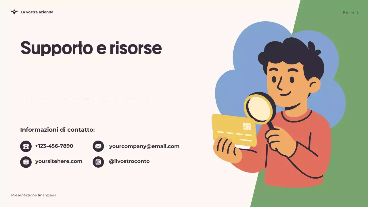 Presentazione giocosa sulla cultura finanziaria