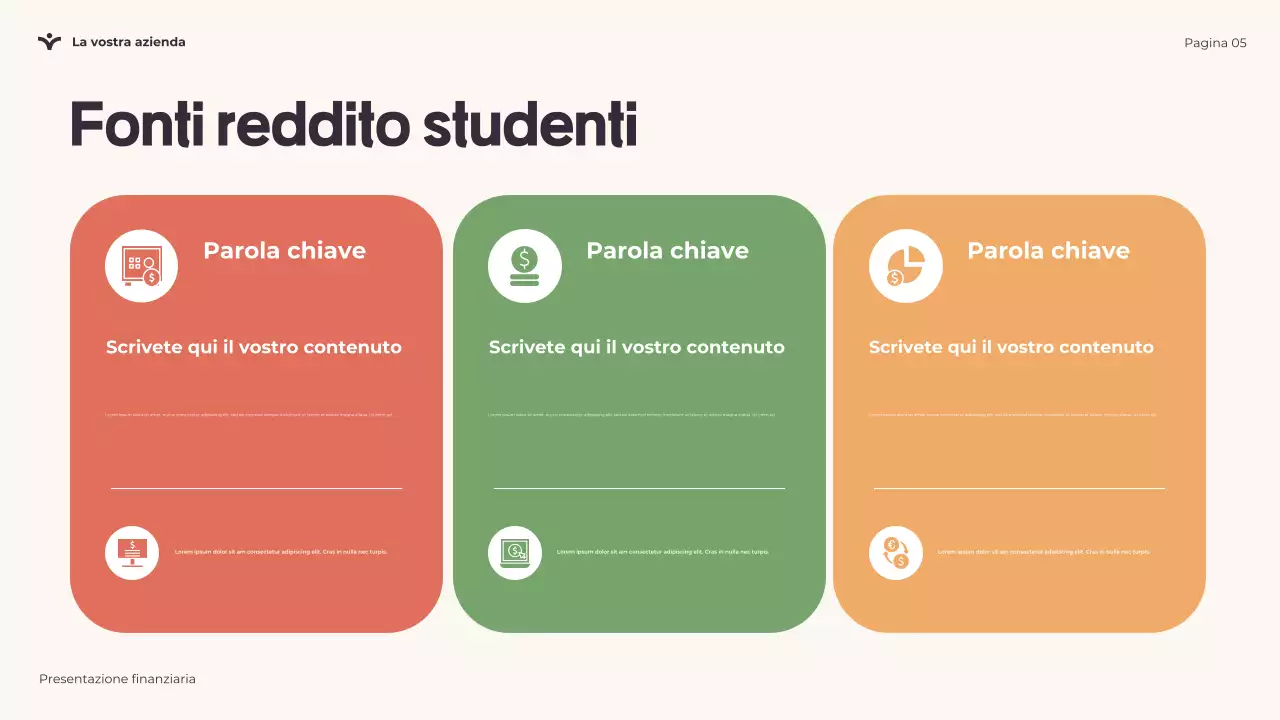 Presentazione giocosa sulla cultura finanziaria