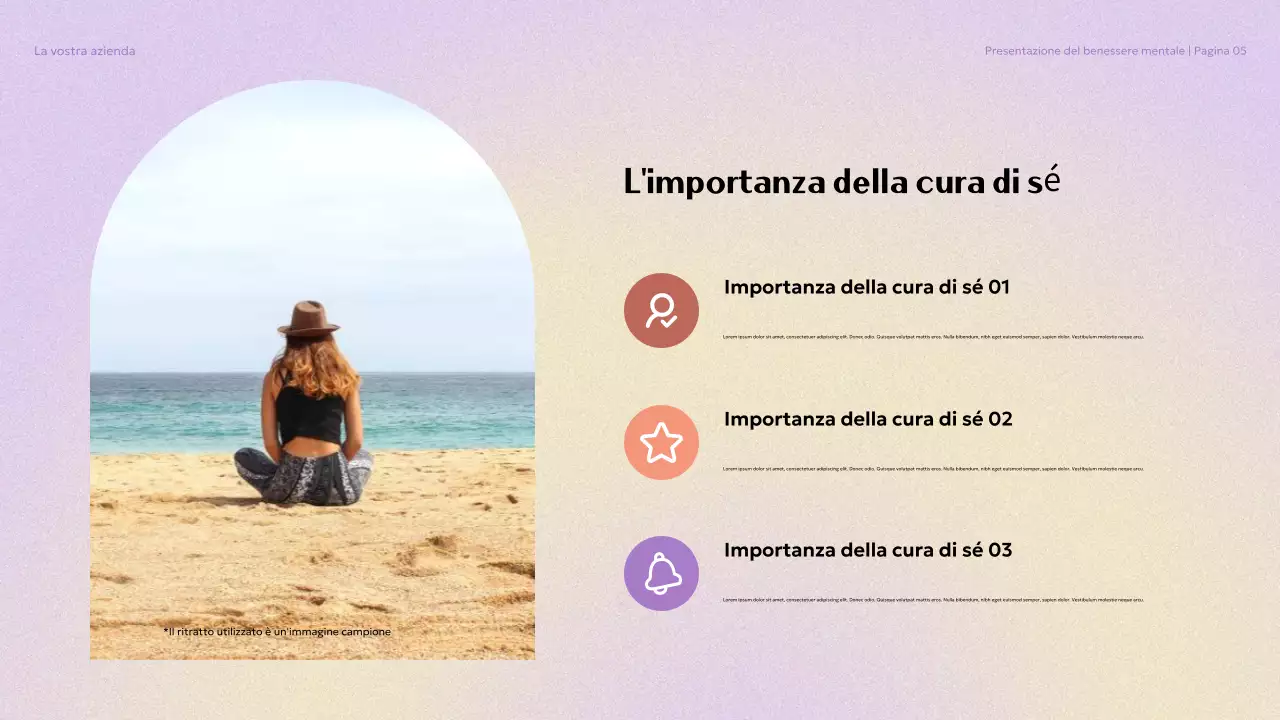 Presentazione del Beige Aesthetic Mental Wellness in College