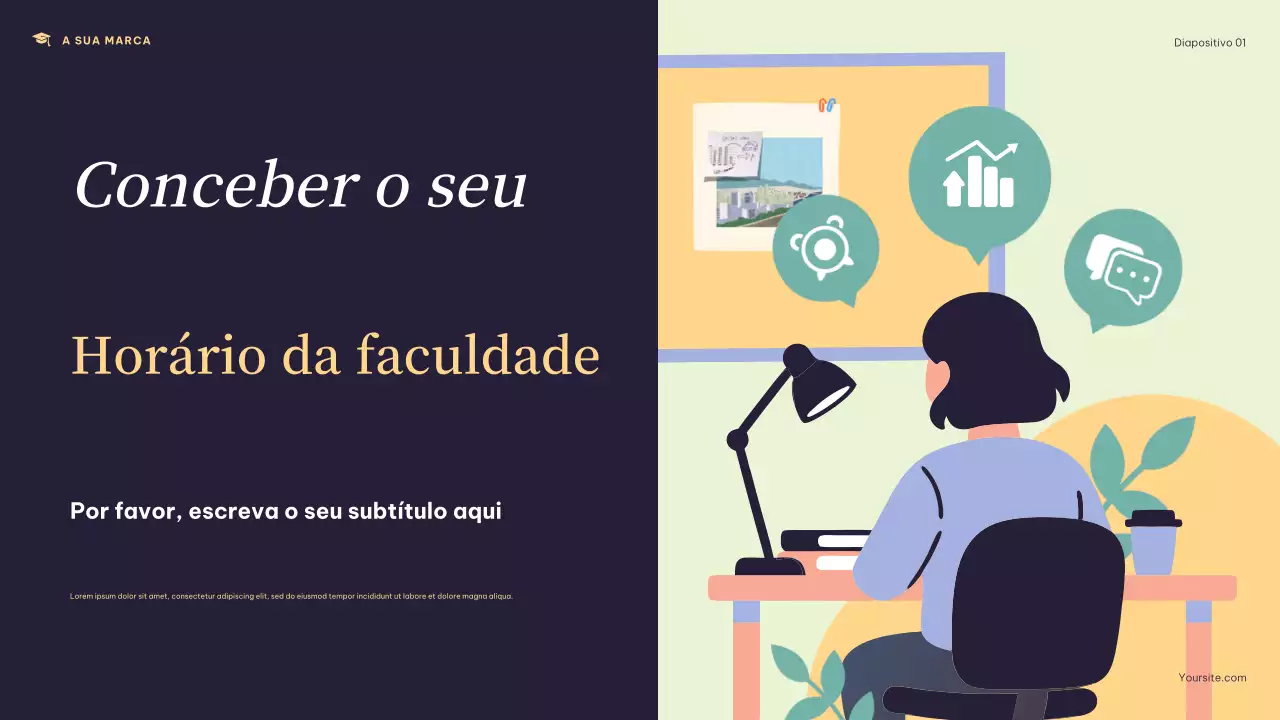 Apresentação do cronograma da Navy Modern College